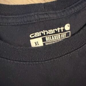 Carhartt Men's Dark Blue Relaxed Fit Shirt